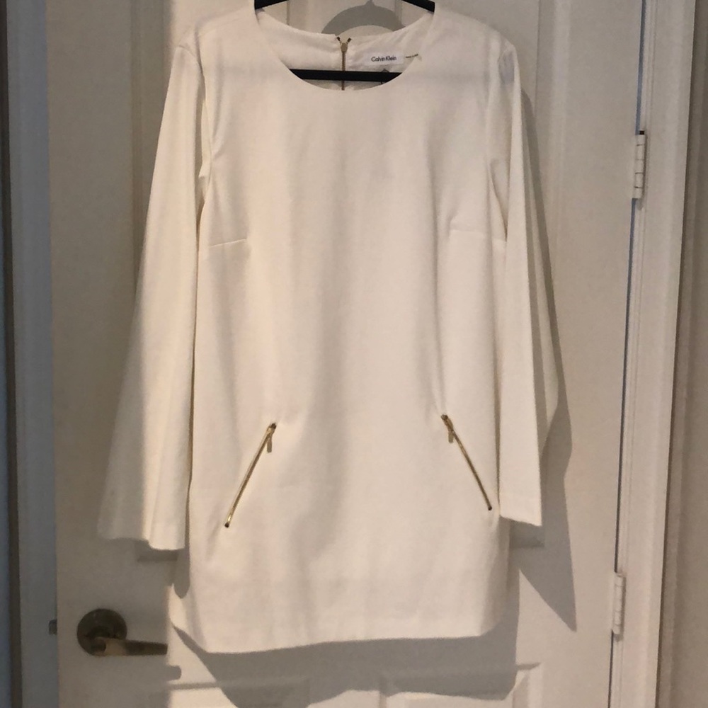 Basic Beige Mini Dress or Long Shirt